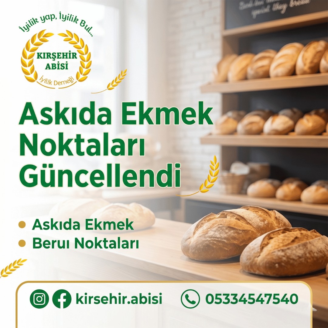 Askıda Ekmek Noktaları Güncellendi